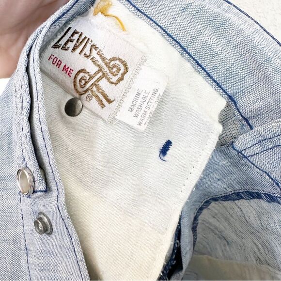 Vintage Levi’s 70s Wide Leg Jean Trousers Women 30 - Picture 11 of 11